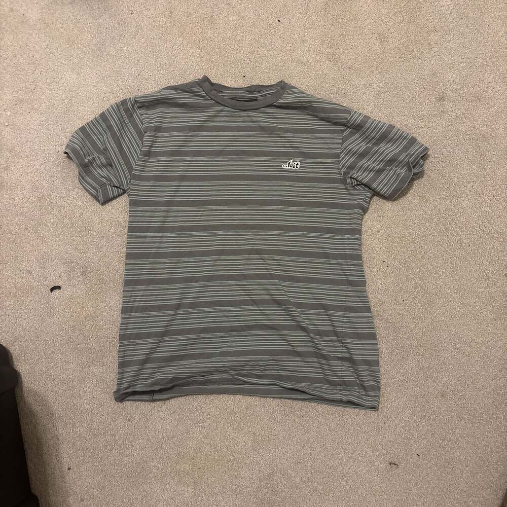 Lost Enterprises Men's Striped Crewneck Short Sleeve T-Shirt